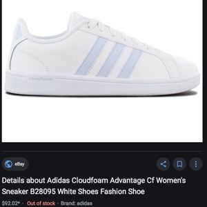 Adidas chrome cloudfoam shoes